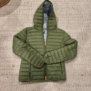 SAVE THE DUCK Daisy Giga Green Puffer Jacket
